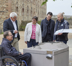 Landesbeauftragter Matthias Rösch besucht die Festung Ehrenbreitstein und informiert sich über Barrierefreiheit